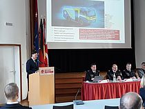 Berliner Feuerwehr stellt Projekt „elektrisches Lösch- und Hilfsleistungsfahrzeug“ (eLHF) vor. Foto: Steckermayr/BME e.V.