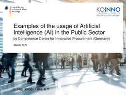 Künstliche Intelligenz (KI) in Kommunen – Usage of Artificial Intelligence (AI) in Public Sector Künstliche Intelligenz (KI) in Kommunen – Usage of Artificial Intelligence (AI) in Public Sector